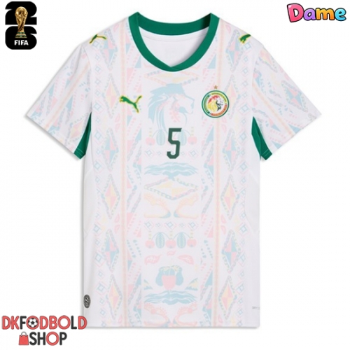 Senegal Idrissa Gueye #5 Hjemmebanetrøje Dame VM 2026 Kort ærmer